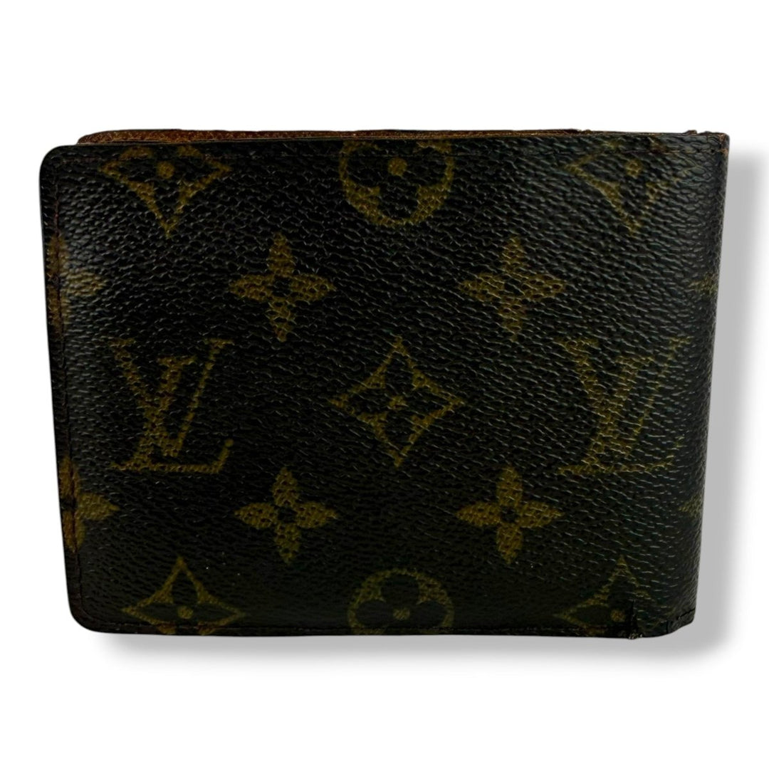 Louis Vuitton Vintage Bifold Brown Monogram Wallet 7758 - Lux Central