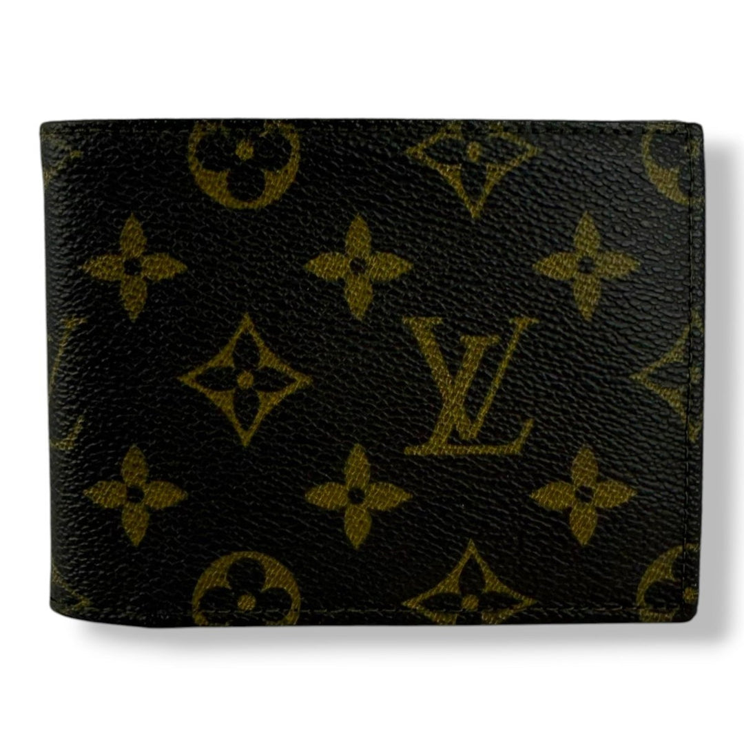 Louis Vuitton Vintage Bifold Brown Monogram Wallet 7760 - Lux Central