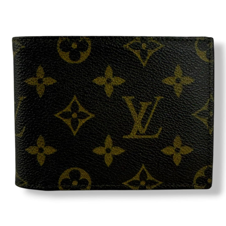 Louis Vuitton Vintage Bifold Brown Monogram Wallet 7760 - Lux Central