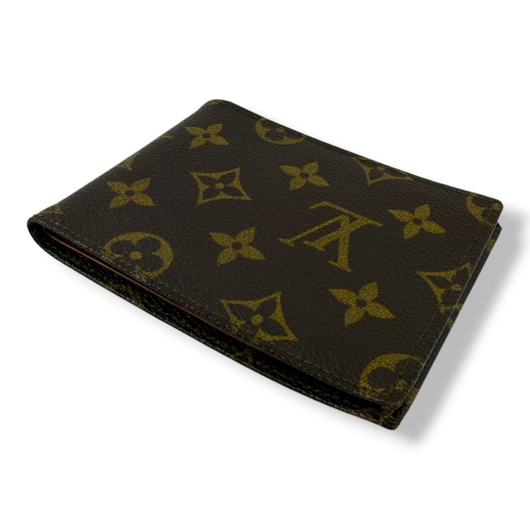 Louis Vuitton Vintage Bifold Brown Monogram Wallet 7760 - Lux Central