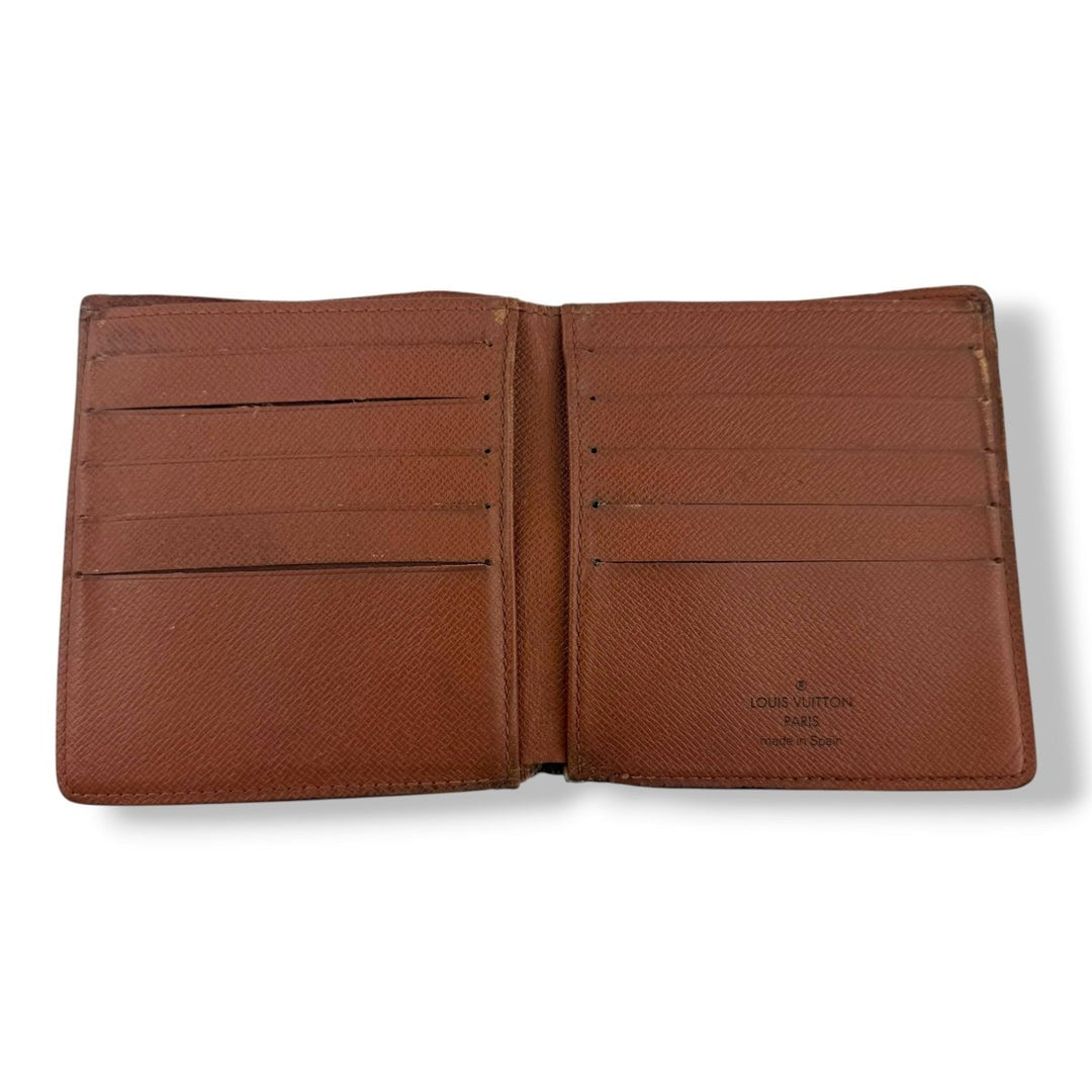 Louis Vuitton Vintage Bifold Brown Monogram Wallet 7761 - Lux Central