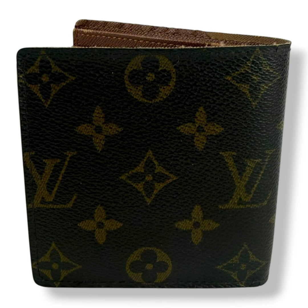 Louis Vuitton Vintage Bifold Brown Monogram Wallet 7762 - Lux Central