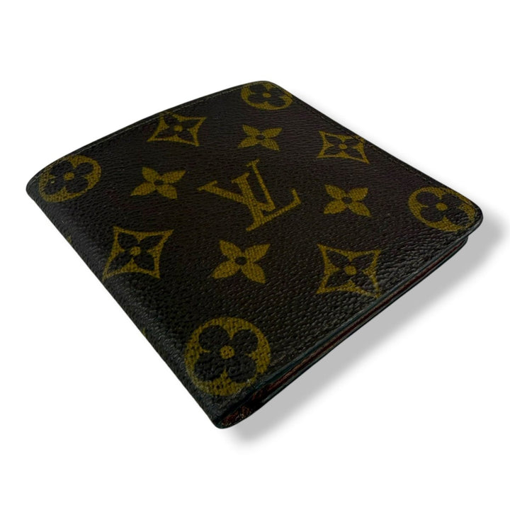 Louis Vuitton Vintage Bifold Brown Monogram Wallet 7764 - Lux Central