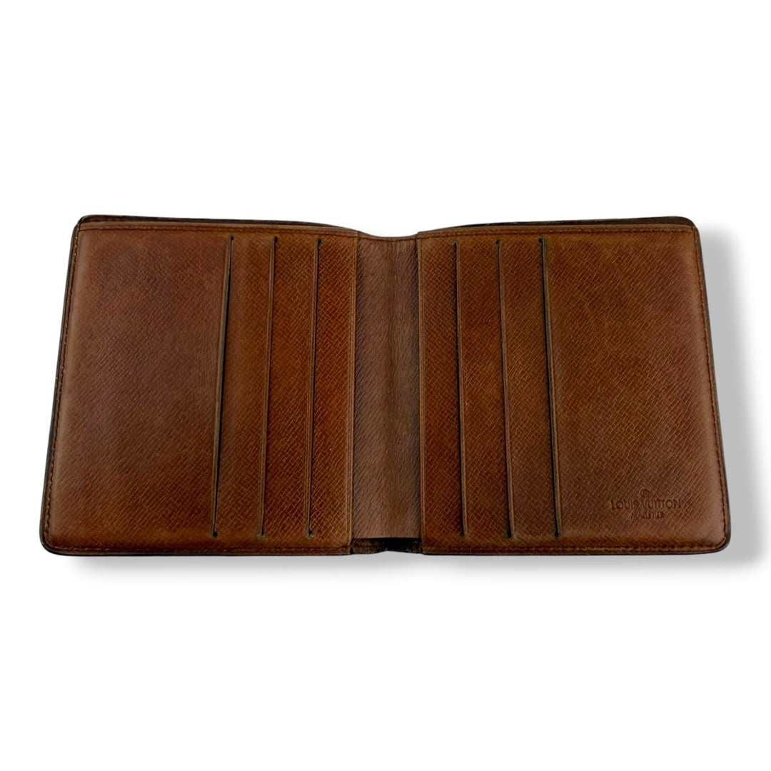 Louis Vuitton Vintage Bifold Brown Monogram Wallet 7764 - Lux Central