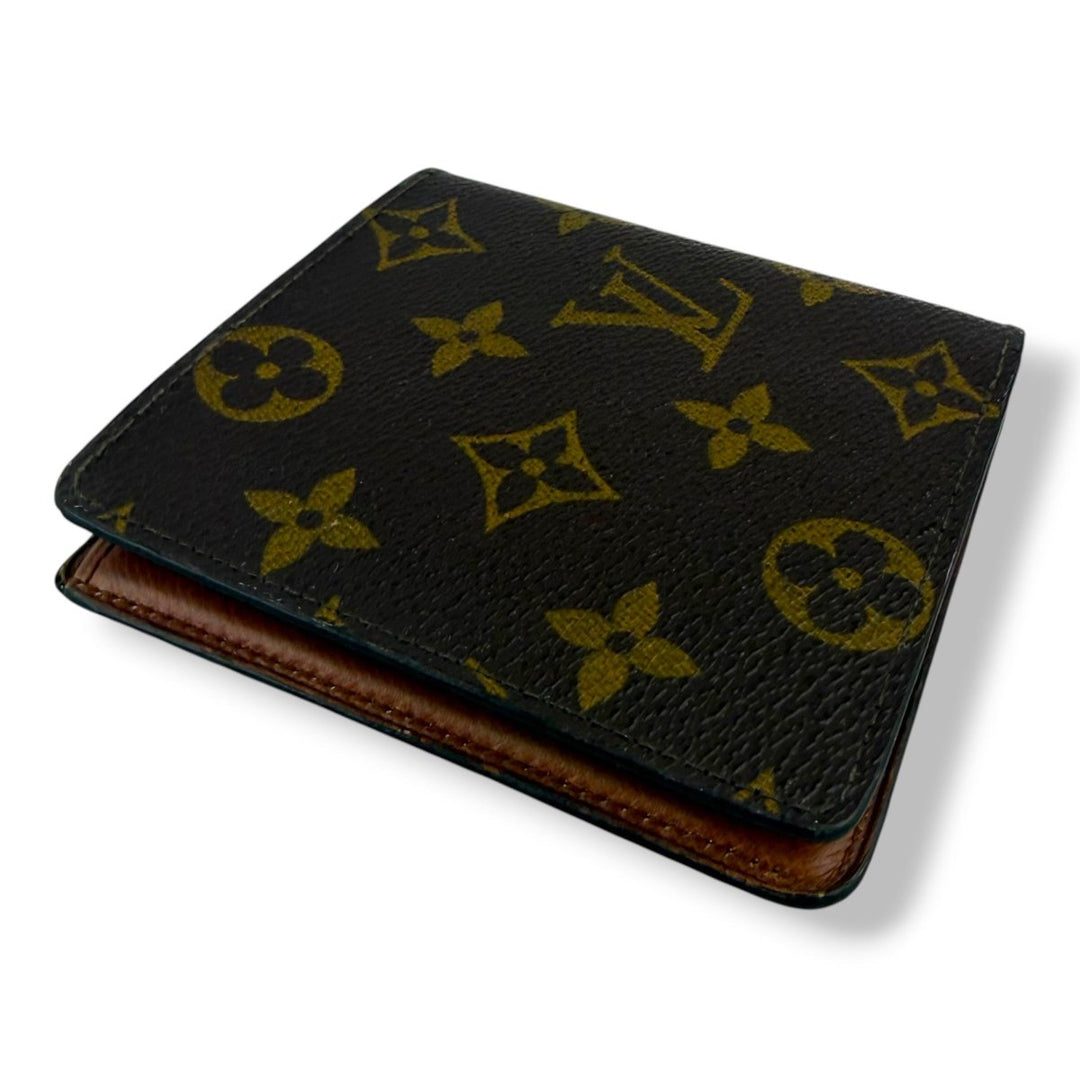 Louis Vuitton Vintage Bifold Brown Monogram Wallet 7764 - Lux Central