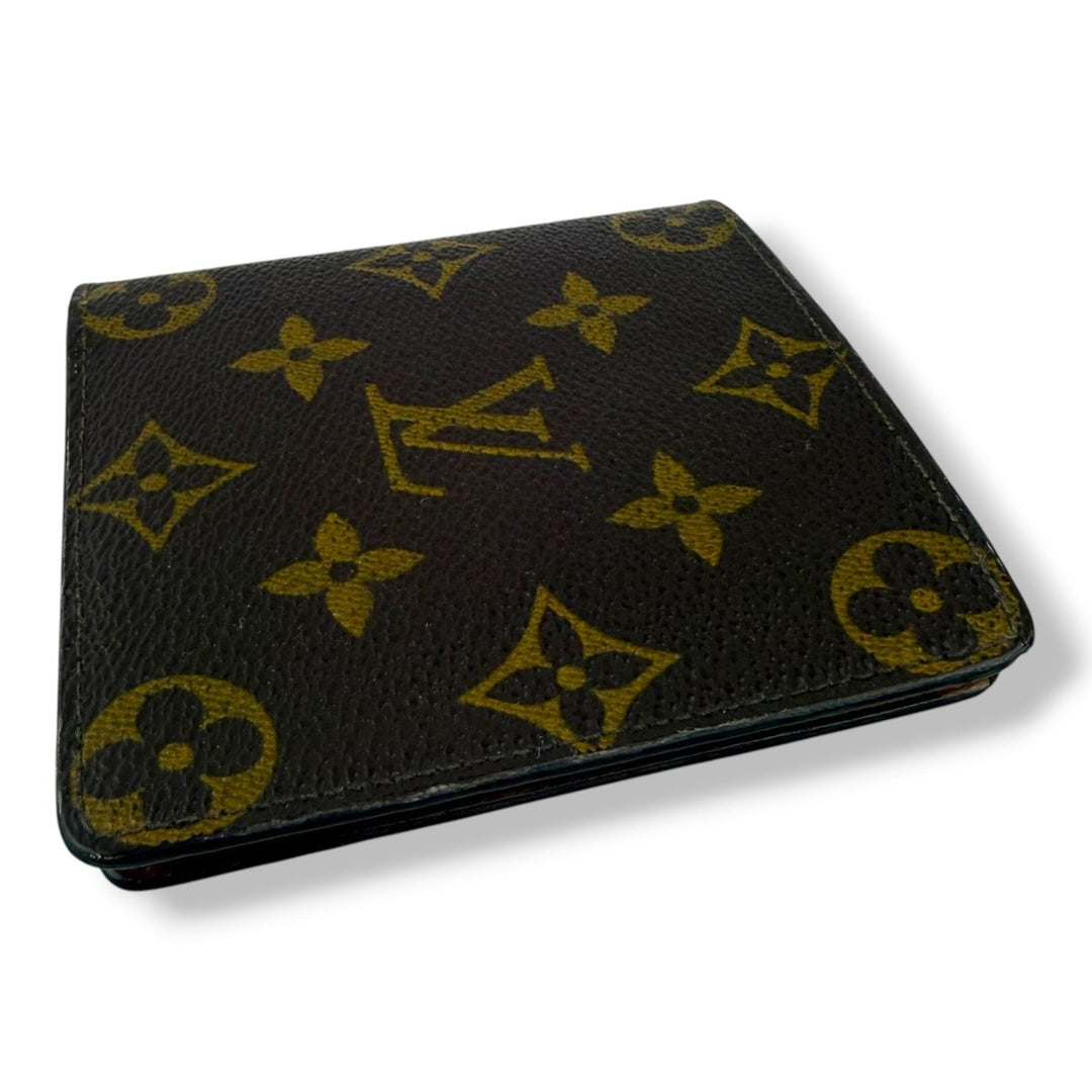 Louis Vuitton Vintage Bifold Brown Monogram Wallet 7764 - Lux Central