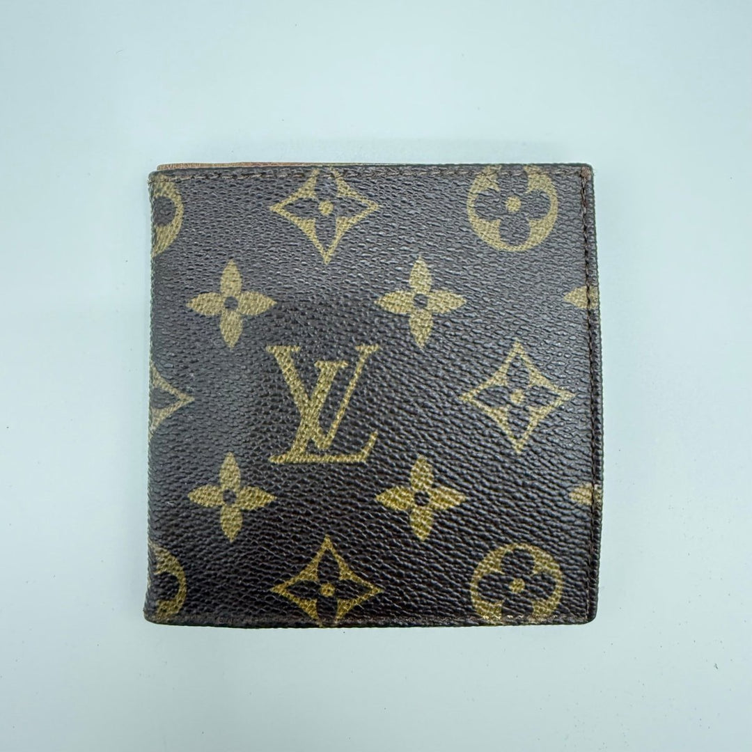 Louis Vuitton Vintage Bifold Brown Monogram Wallet 7864 - Lux Central