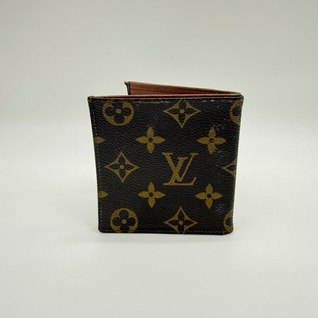 Louis Vuitton Vintage Bifold Brown Monogram Wallet 7864 - Lux Central