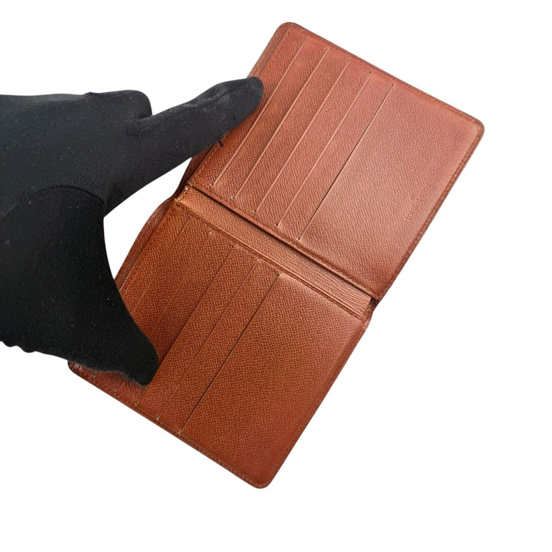 Louis Vuitton Vintage Bifold Brown Monogram Wallet - Lux Central