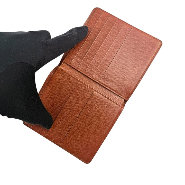 Louis Vuitton Vintage Bifold Brown Monogram Wallet - Lux Central