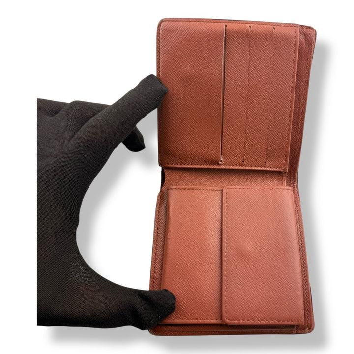 Louis Vuitton Vintage Bifold Brown Monogram Wallet - Lux Central