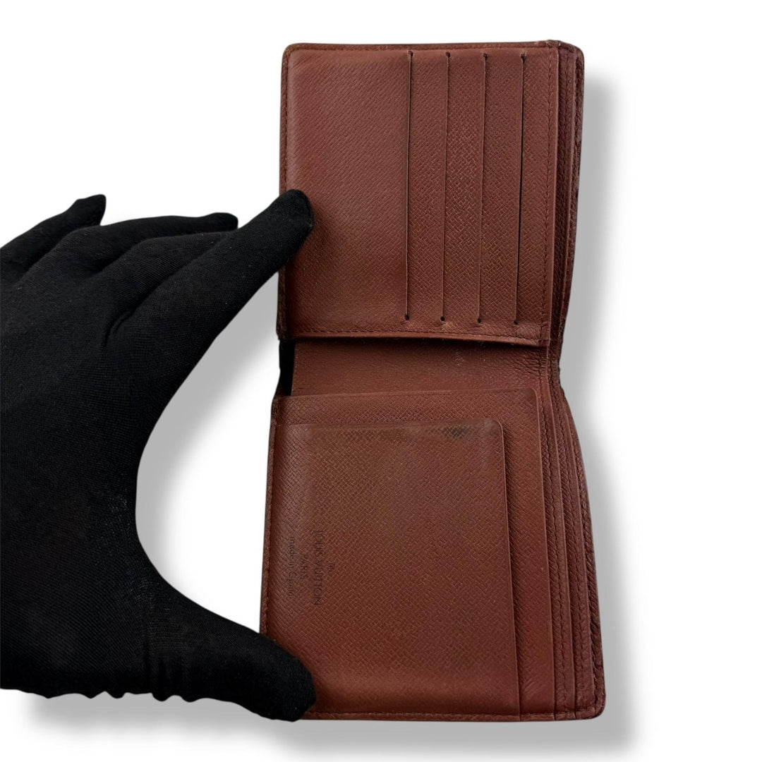 Louis Vuitton Vintage Bifold Brown Monogram Wallet - Lux Central