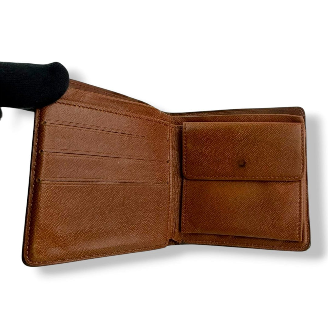 Louis Vuitton Vintage Bifold Brown Monogram Wallet - Lux Central