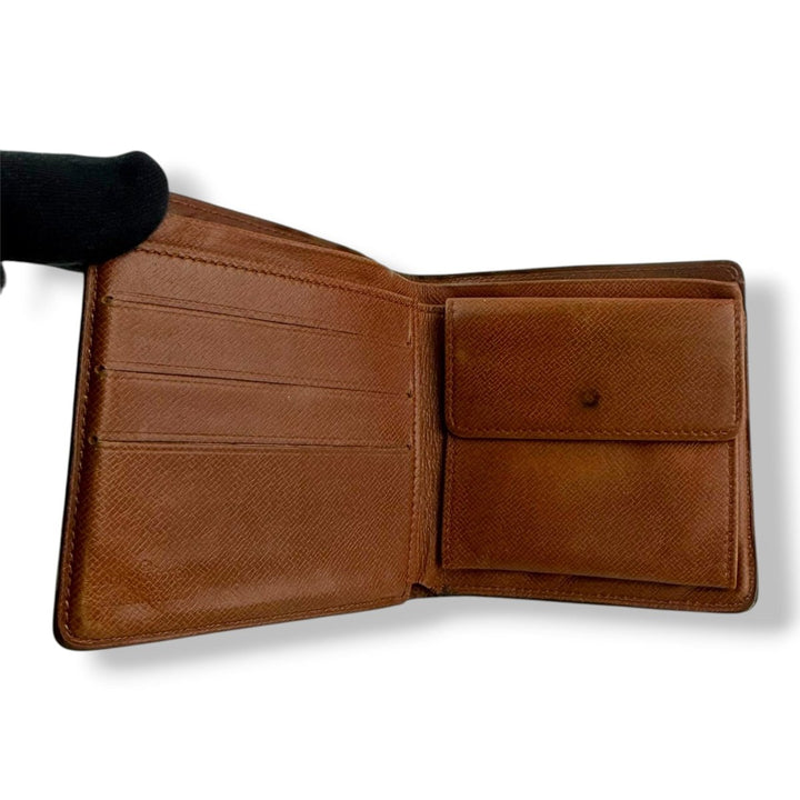 Louis Vuitton Vintage Bifold Brown Monogram Wallet - Lux Central