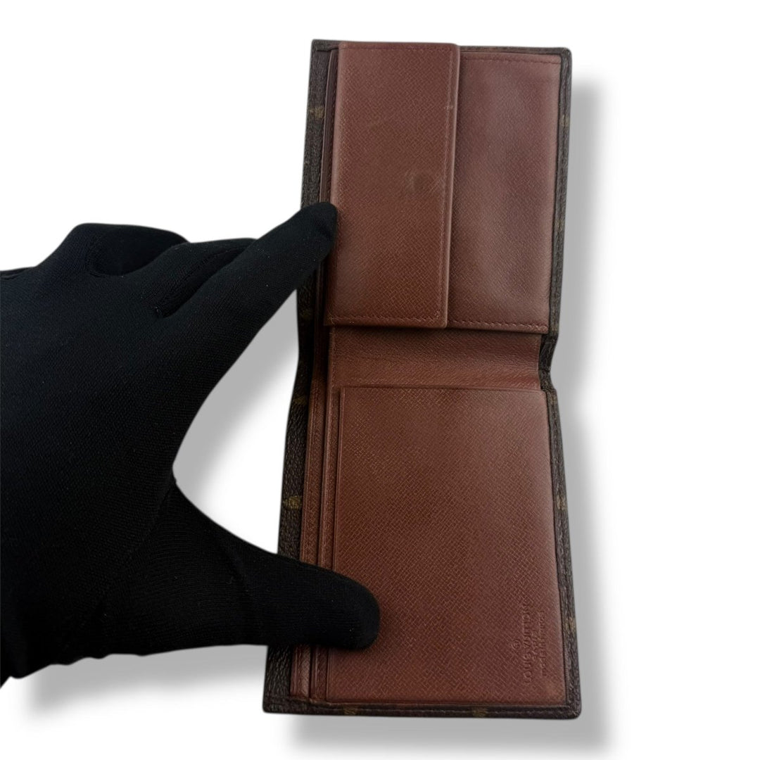 Louis Vuitton Vintage Bifold Brown Monogram Wallet - Lux Central