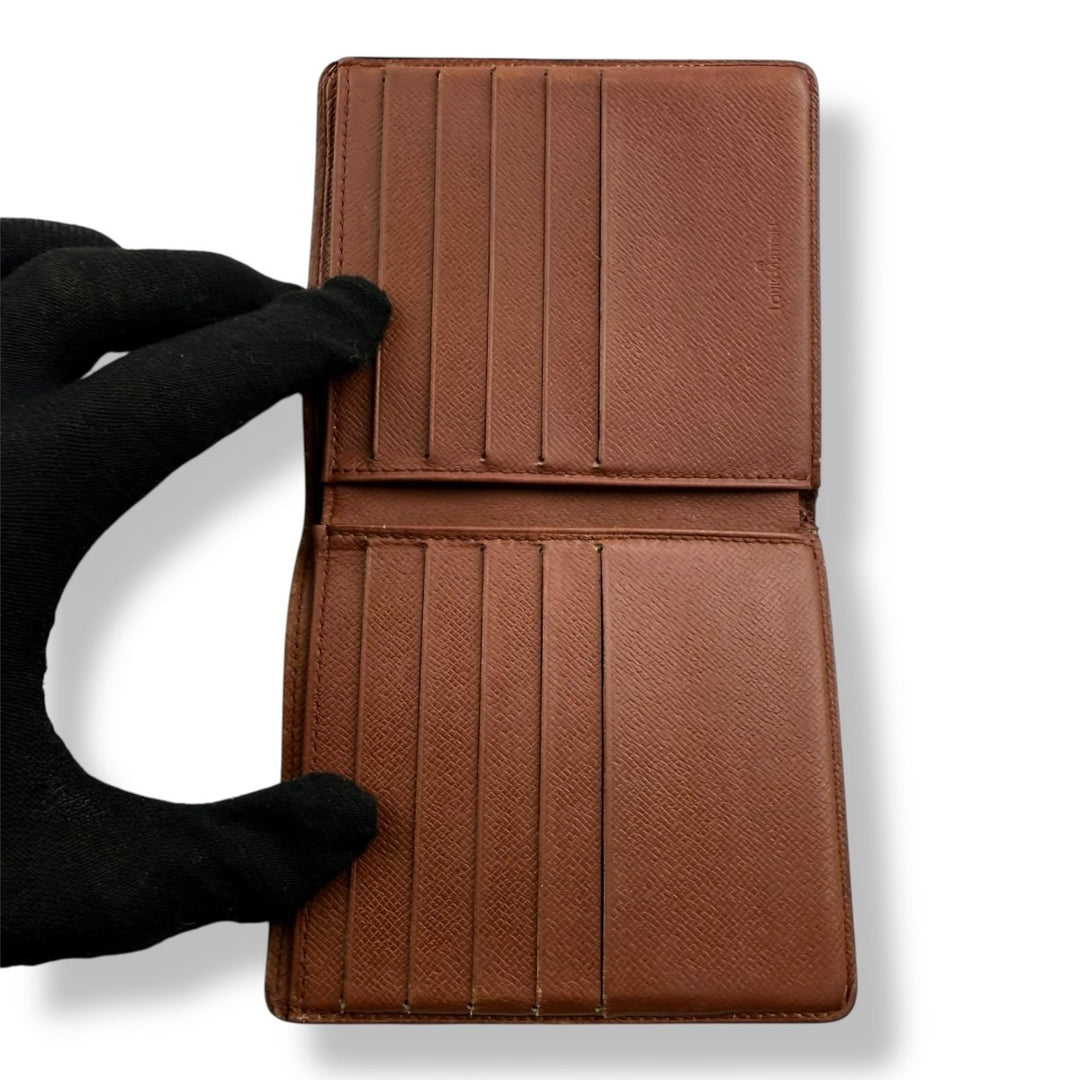 Louis Vuitton Vintage Bifold Brown Monogram Wallet - Lux Central