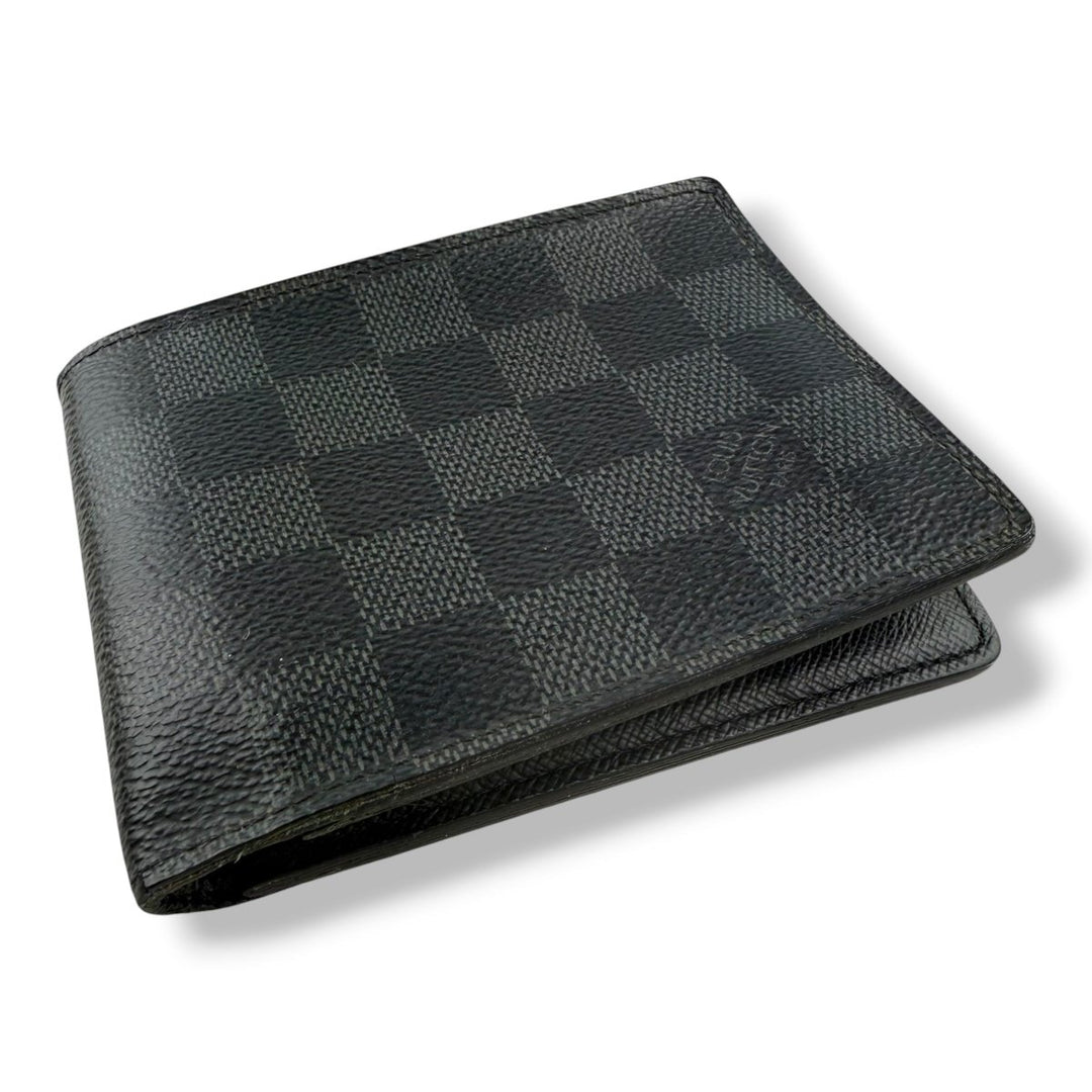 Louis Vuitton Vintage Bifold Damier Graphite Wallet - Lux Central