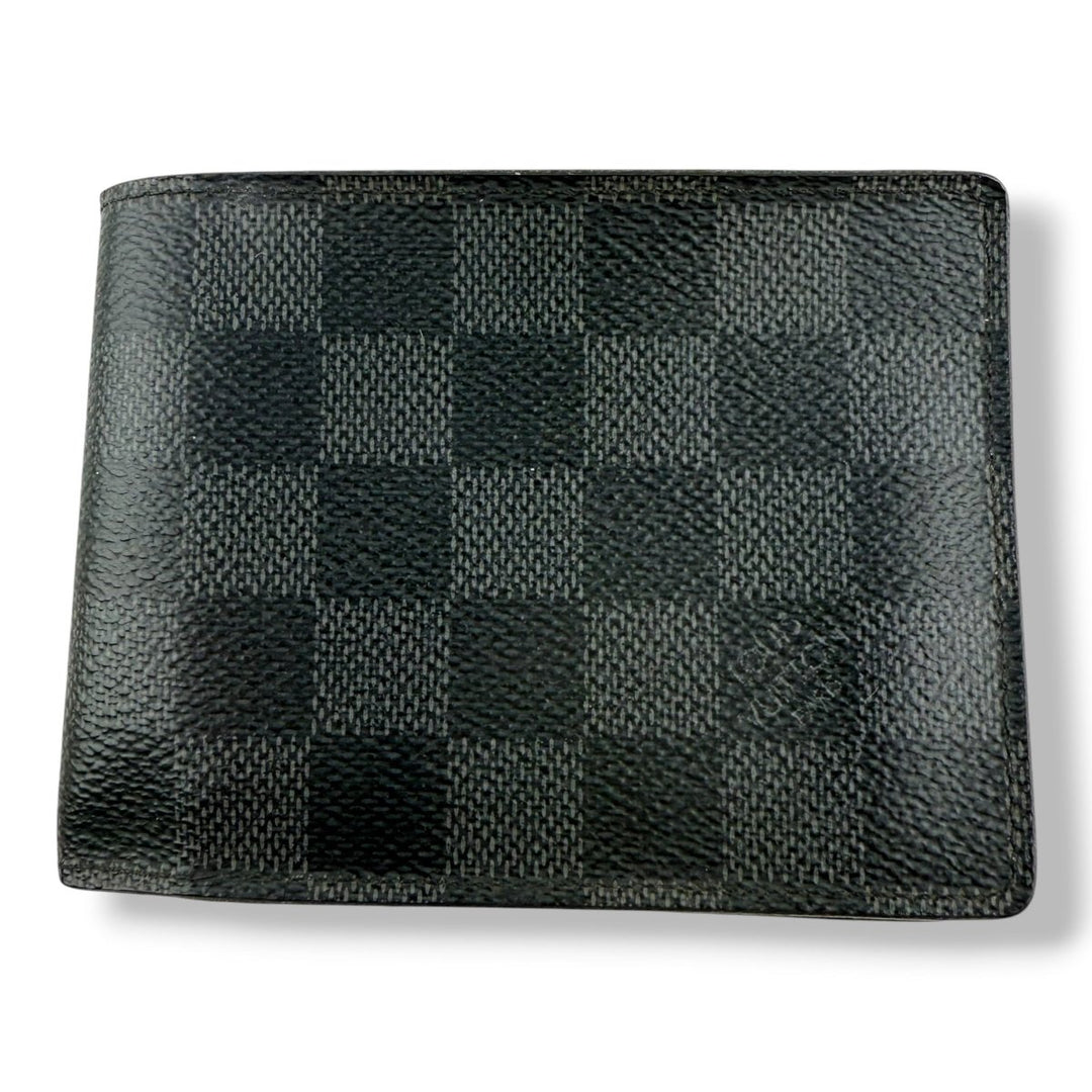 Louis Vuitton Vintage Bifold Damier Graphite Wallet - Lux Central