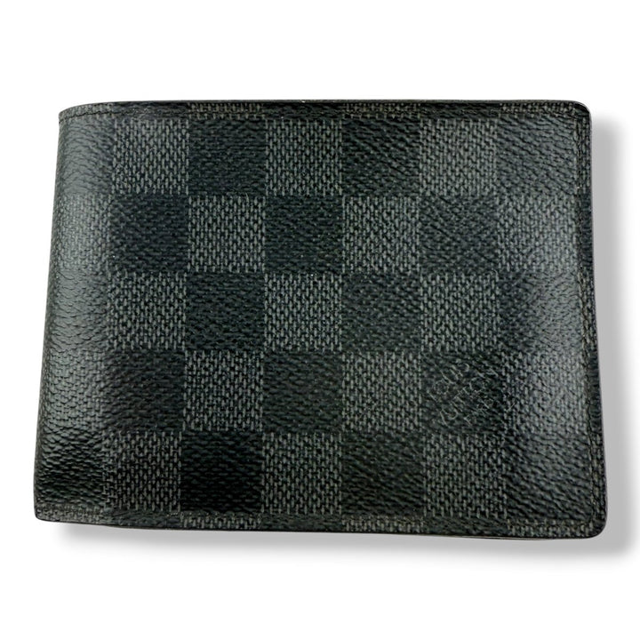 Louis Vuitton Vintage Bifold Damier Graphite Wallet - Lux Central