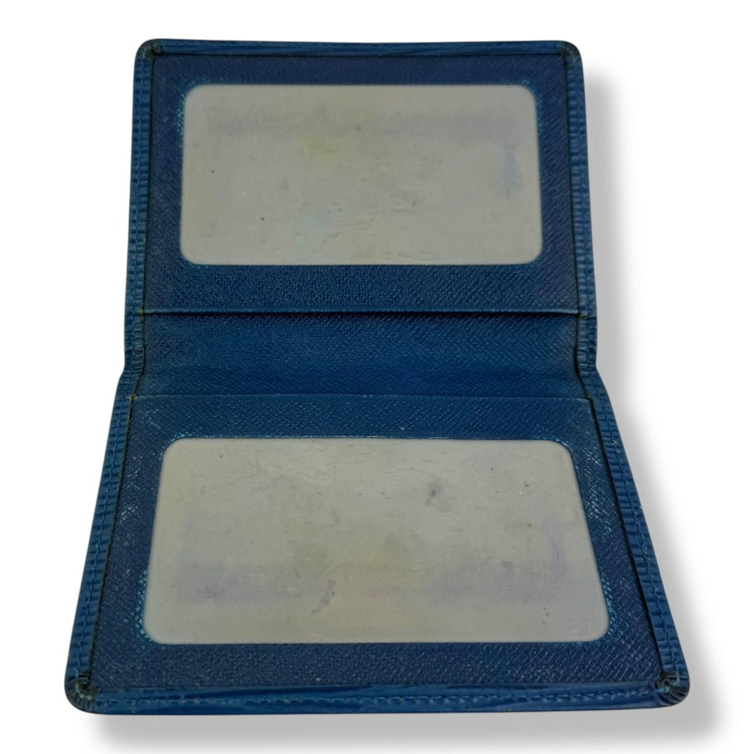 Louis Vuitton Vintage Blue Epi Leather Card Wallet - Lux Central