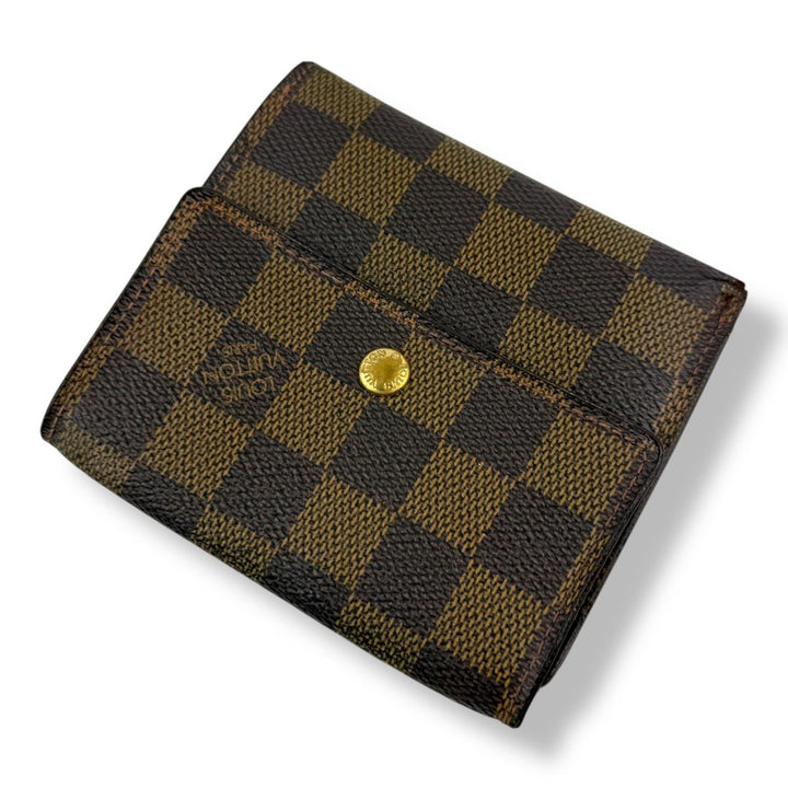 Louis Vuitton Vintage Brown Damier Compact Bifold Wallet Purse - Lux Central