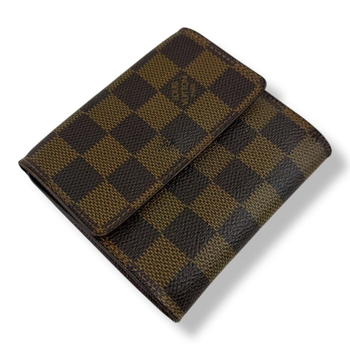 Louis Vuitton Vintage Brown Damier Compact Bifold Wallet Purse - Lux Central