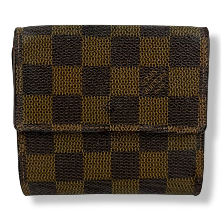 Louis Vuitton Vintage Brown Damier Compact Bifold Wallet Purse - Lux Central
