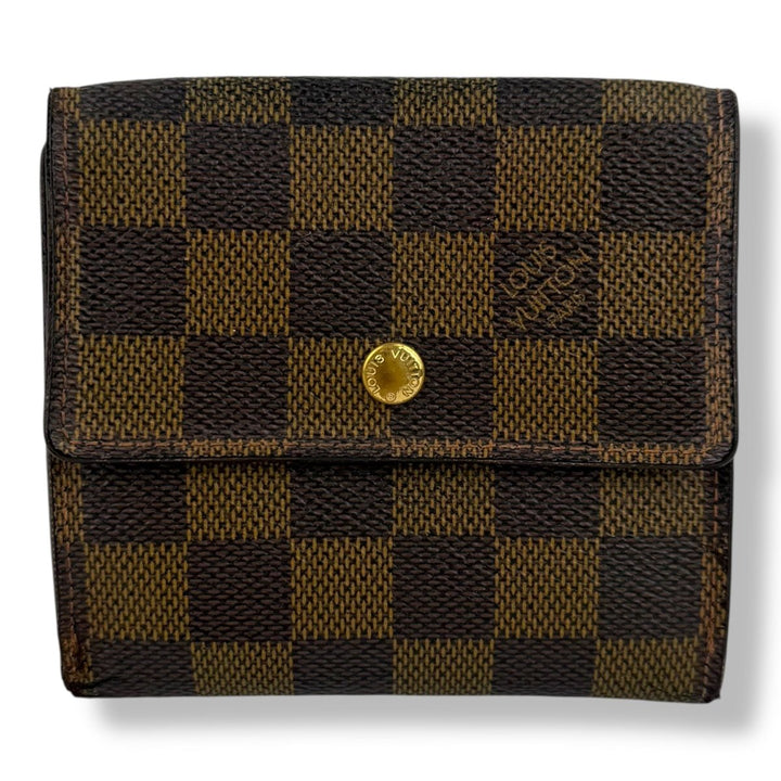 Louis Vuitton Vintage Brown Damier Compact Bifold Wallet Purse - Lux Central