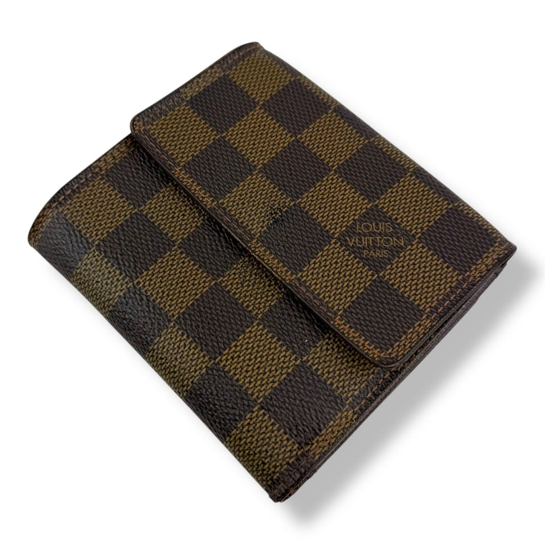 Louis Vuitton Vintage Brown Damier Compact Bifold Wallet Purse - Lux Central