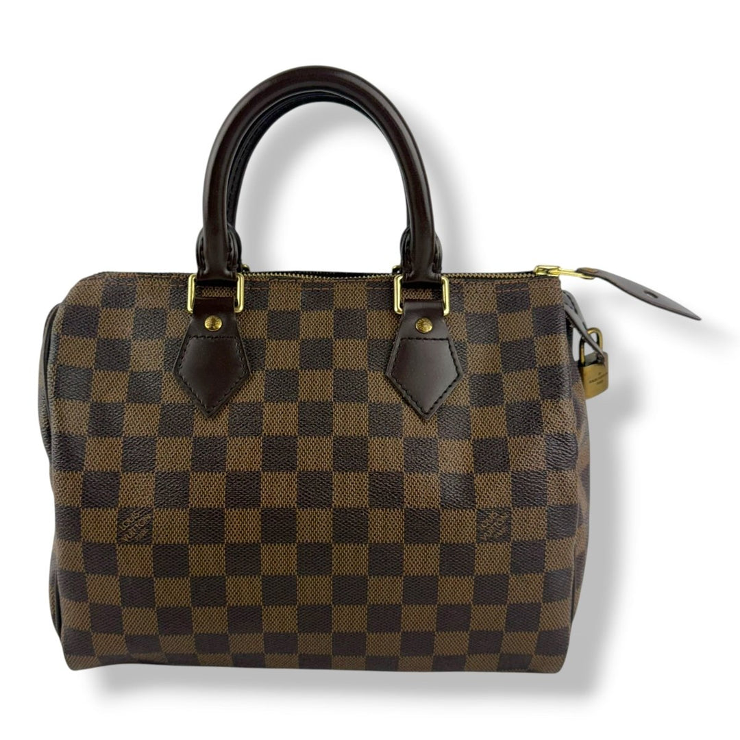 Louis Vuitton Vintage Brown Damier Speedy 25 Handbag - Lux Central