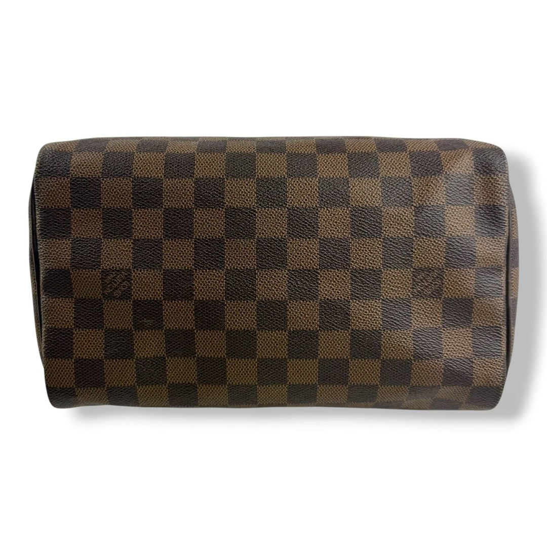 Louis Vuitton Vintage Brown Damier Speedy 25 Handbag - Lux Central
