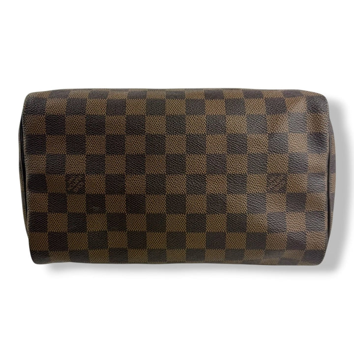 Louis Vuitton Vintage Brown Damier Speedy 25 Handbag - Lux Central