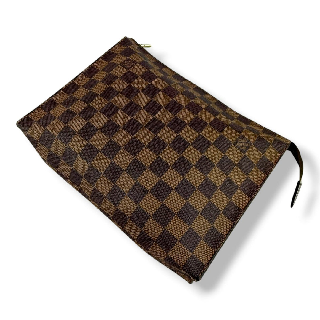 Louis Vuitton Vintage Brown Damier Toiletry Pouch 26 Bag - Lux Central