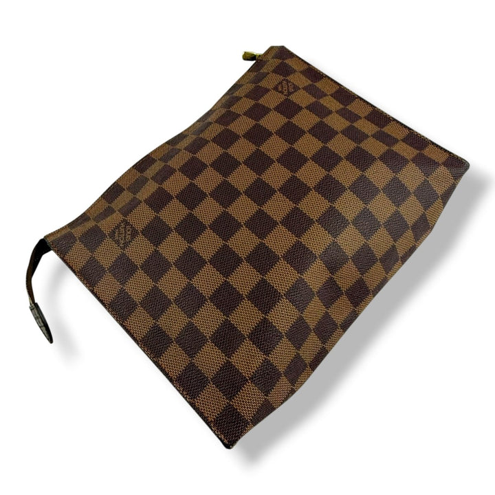 Louis Vuitton Vintage Brown Damier Toiletry Pouch 26 Bag - Lux Central