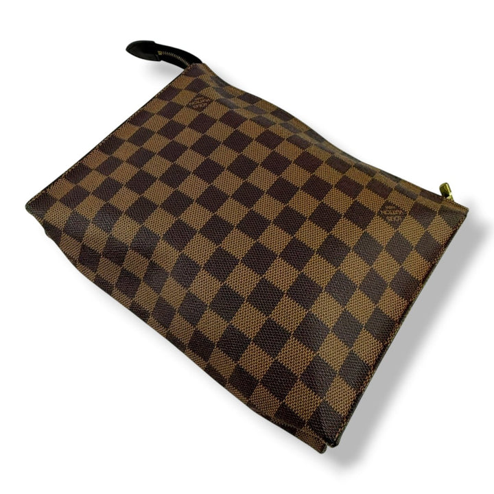 Louis Vuitton Vintage Brown Damier Toiletry Pouch 26 Bag - Lux Central