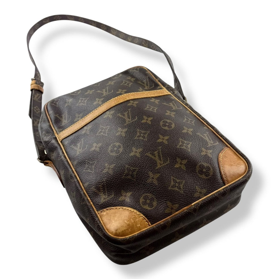 Louis Vuitton Vintage Brown Danube MM Crossbody Handbag - Lux Central