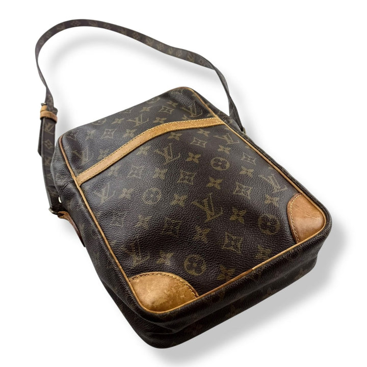 Louis Vuitton Vintage Brown Danube MM Crossbody Handbag - Lux Central
