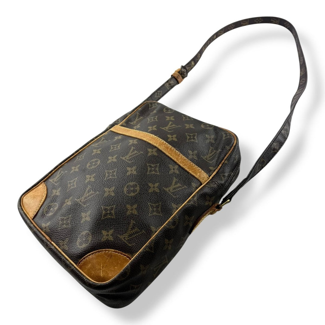 Louis Vuitton Vintage Brown Danube MM Crossbody Handbag - Lux Central