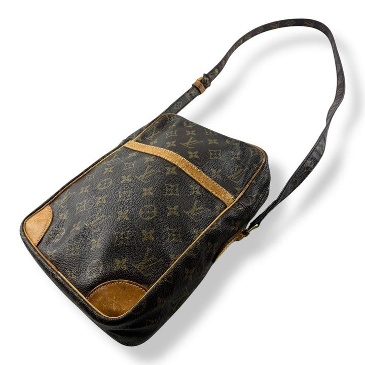 Louis Vuitton Vintage Brown Danube MM Crossbody Handbag - Lux Central