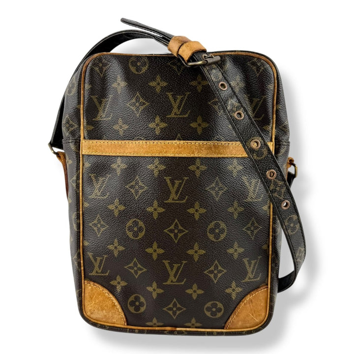 Louis Vuitton Vintage Brown Danube MM Crossbody Handbag - Lux Central