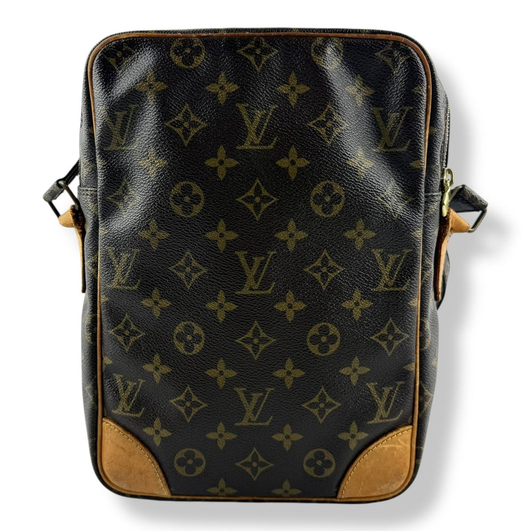 Louis Vuitton Vintage Brown Danube MM Crossbody Handbag - Lux Central