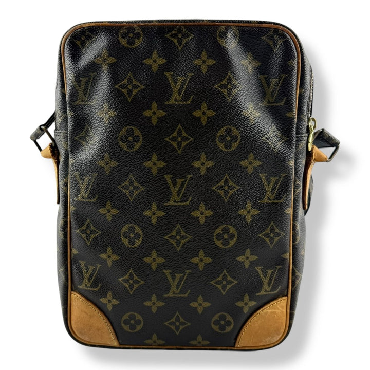 Louis Vuitton Vintage Brown Danube MM Crossbody Handbag - Lux Central