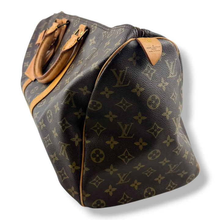 Louis Vuitton Vintage Brown Monogram 45 Keepall Duffle Bag - Lux Central