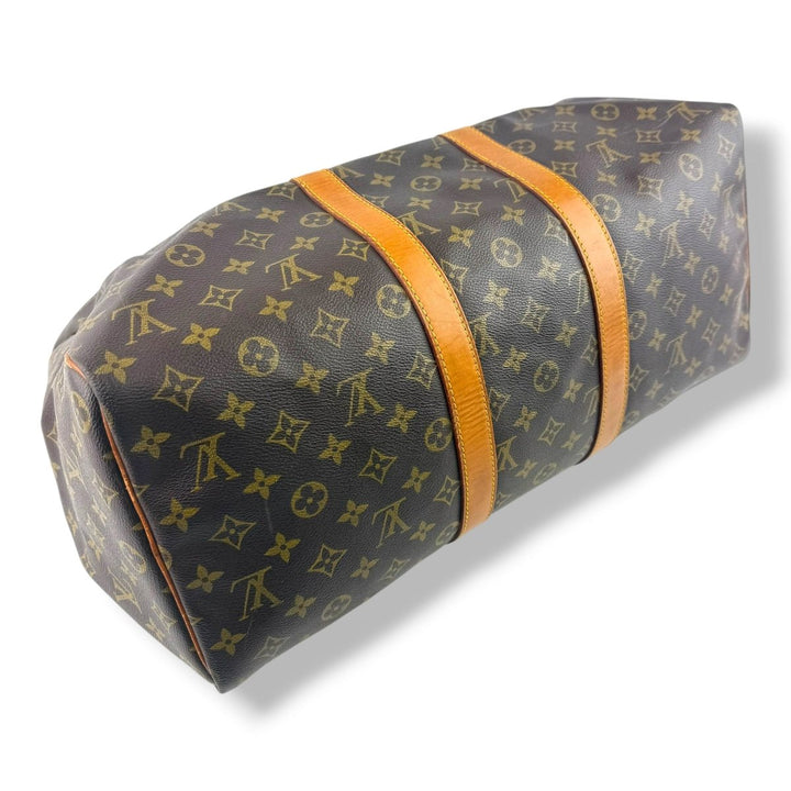 Louis Vuitton Vintage Brown Monogram 45 Keepall Duffle Bag - Lux Central
