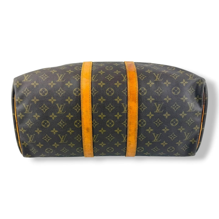 Louis Vuitton Vintage Brown Monogram 45 Keepall Duffle Bag - Lux Central