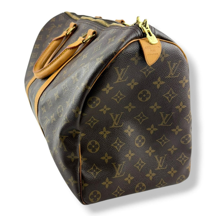 Louis Vuitton Vintage Brown Monogram 45 Keepall Duffle Bag - Lux Central
