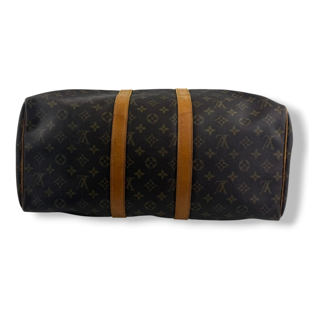 Louis Vuitton Vintage Brown Monogram 45 Keepall Duffle Bag - Lux Central