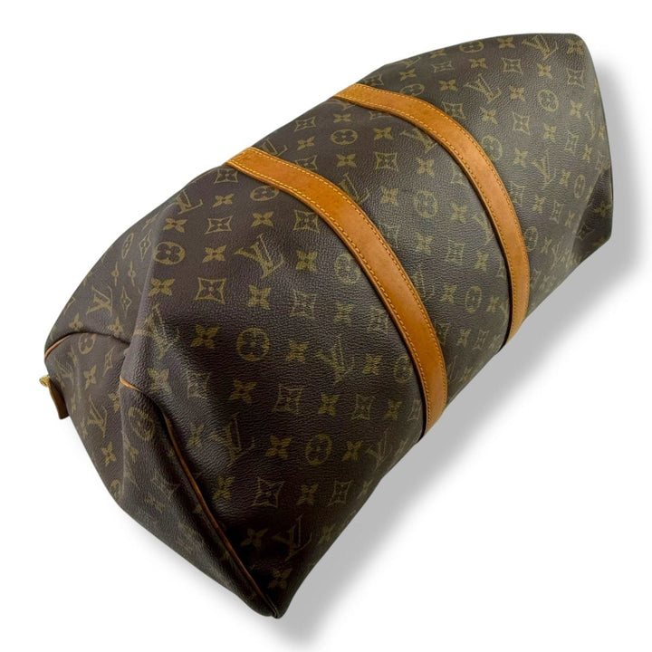 Louis Vuitton Vintage Brown Monogram 45 Keepall Duffle Bag - Lux Central