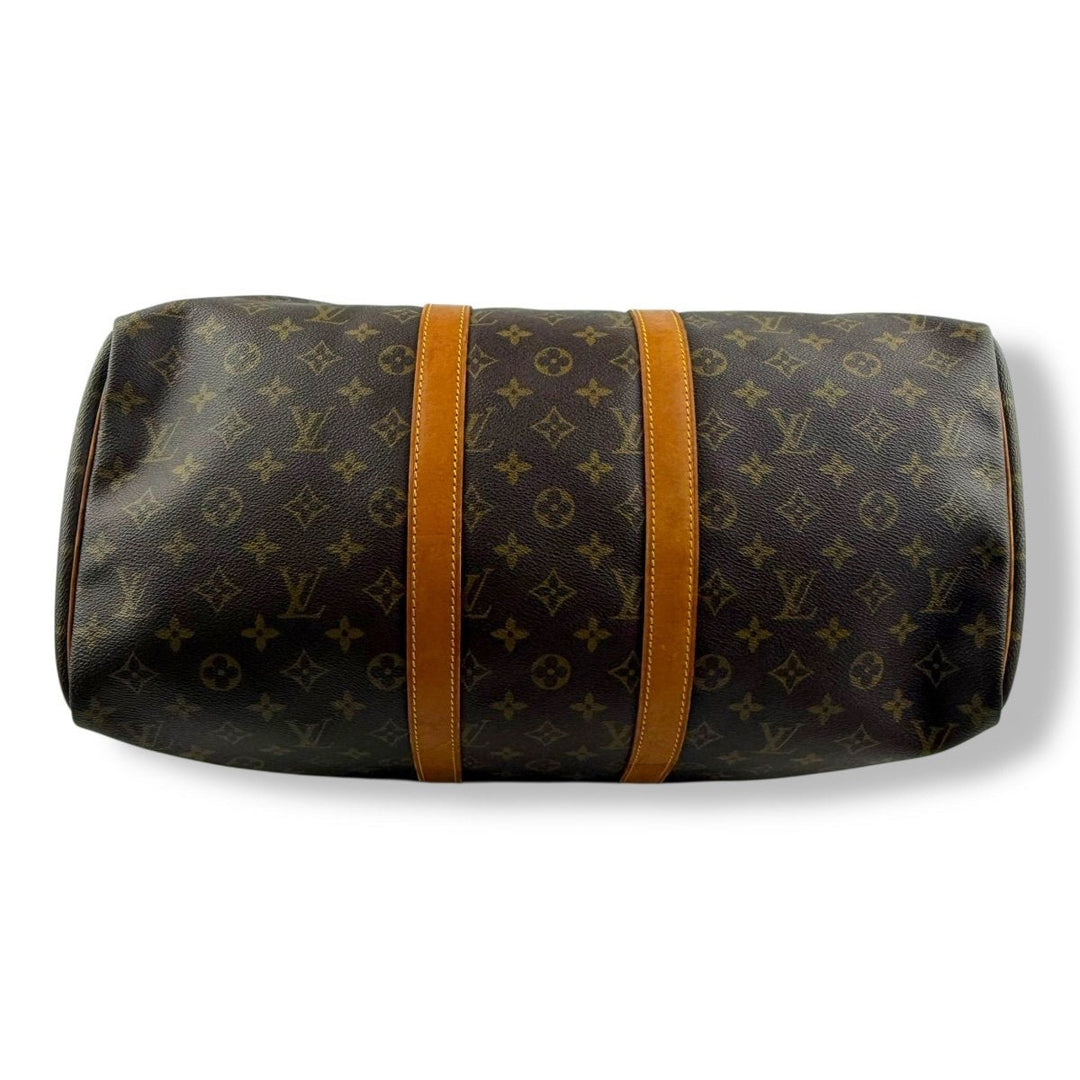 Louis Vuitton Vintage Brown Monogram 45 Keepall Duffle Bag - Lux Central