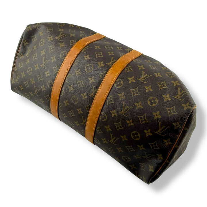 Louis Vuitton Vintage Brown Monogram 45 Keepall Duffle Bag - Lux Central